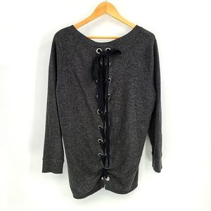 Torrid Tie Back Long Sleeves Light Top